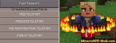 Fast Teleport Addon / Mod for BL MCPE