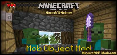 Mob Object Mod For Minecraft PE