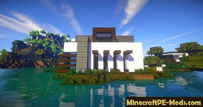 Flows HD For Modern Buildings MCPE Texture Pack 1.2.0, 1.1.5