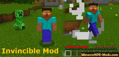 Invincible Mod For Minecraft PE 1.2.0, 1.1.5, 1.1.4, 1.0.0