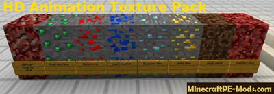 HD Animation Texture Pack For Minecraft PE 1.2.0, 1.1.5, 1.1.4