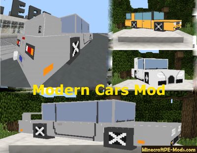 Cag Modern Cars Mod For MCPE 1.2.0, 1.1.5, 1.1.4, 1.1.0