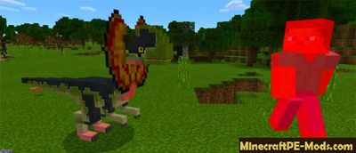 Enemy Dinosaurs Mod For Minecraft PE 1.2.0, 1.1.5, 1.1.4