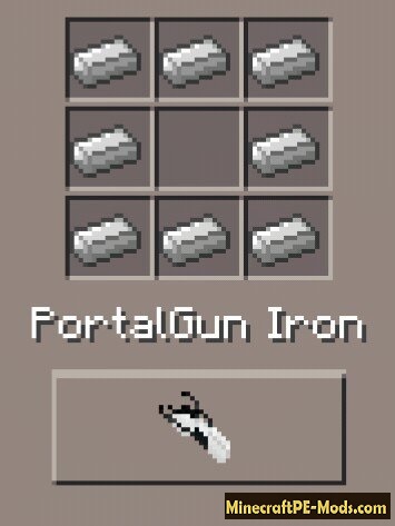 Portal Gun 2 Mod For Minecraft PE 1.2.0, 1.1.5, 1.1.4, 1.0.0