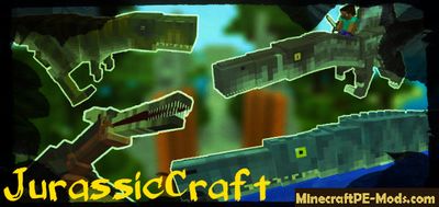 JurassicCraft Pack Mod For Minecraft PE 1.2.9, 1.2.8, 1.2.7