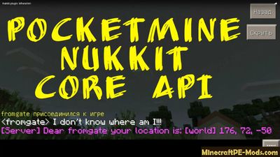 PocketMine Nukkit Core API MCPE Plugin 1.0.6.0, 1.0.4.11, 1.0.4, 1.0.0