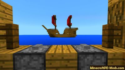 Pirate Ship Wars Minecraft PE Map & Addon