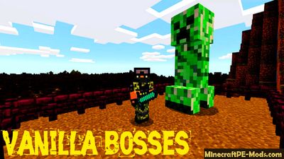 Vanilla Bosses Minecraft PE Addon / Mod