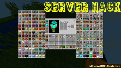 Server Creative Inventory Hack For MCPE 1.2.0, 1.1.5, 1.1.4, 1.1.0