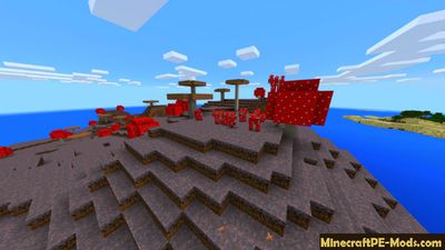 Epic Island with Mushrooms Minecraft PE Seed