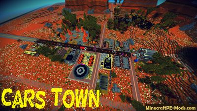 Cars 1 Movie Town Minecraft PE Map