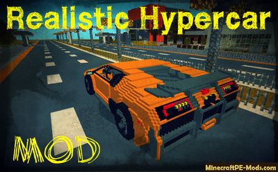 Realistic Hypercar Minecraft PE Mod / Addon 1.2.0, 1.1.5, 1.1.4