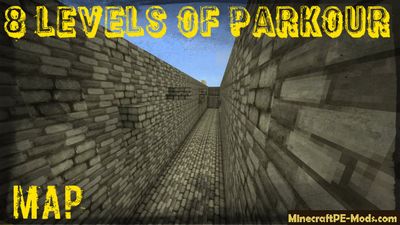 8 Levels Of Parkour Minecraft PE Map