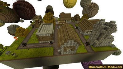 Strange Skyblock Minecraft PE Map