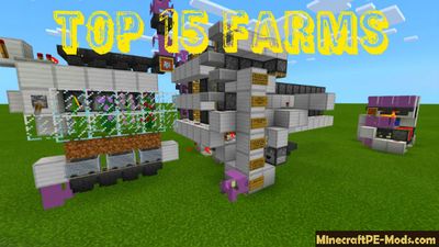Top 15 Automatic Farms Minecraft PE Map