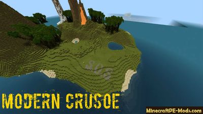 Modern Robinson Crusoe Minecraft PE Map
