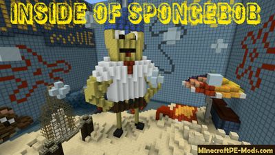Inside of SpongeBob Minecraft PE Map