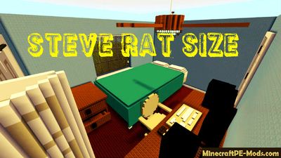 Steve Rat Size Minecraft PE Map