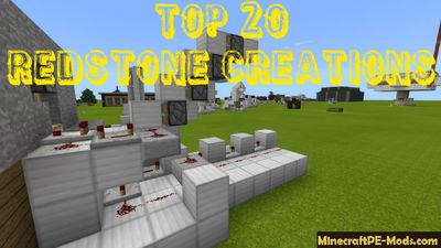 TOP 20 Redstone Creations Minecraft PE Map