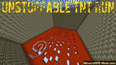 Unstoppable TNT Run Minecraft PE Map
