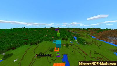 Bright Parkour Minecraft PE Map