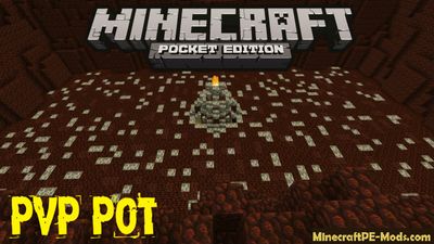 Gigantic PvP Pot In Nether Minecraft PE Map