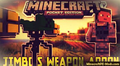 Modern Weapons Minecraft PE Mod Pack 1.2.0, 1.1.5, 1.1.0