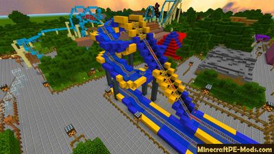 Biggest Amusement Park Minecraft PE Map