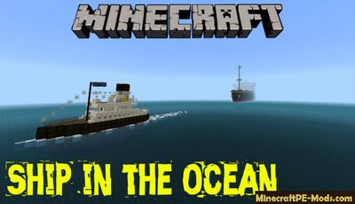Ship in the Ocean Minecraft PE Map