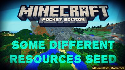 Some Different Resources Minecraft PE Bedrock Seed