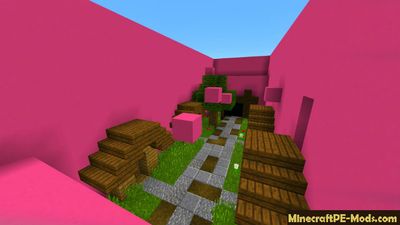 Beautiful 16 Levels of Parkour Minecraft PE Map