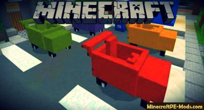 Funny Cars Minecraft Bedrock Edition Mod / Addon 1.2.5, 1.2.3