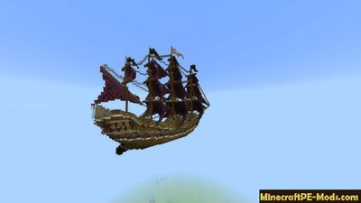 TNT Ship Wars Minecraft PE Bedrock Map