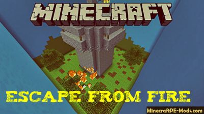 Escape From Fire Minecraft PE Map