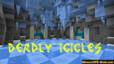 Deadly Icicles Mini-Game Minecraft PE Bedrock Map