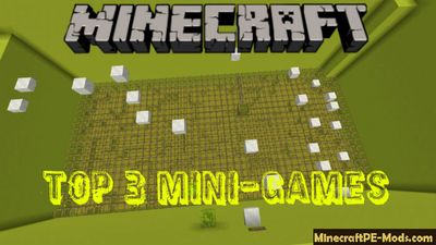 TOP 3 Mini-Games Minecraft PE Bedrock Map