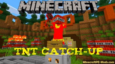 TNT Catch-up Minecraft PE Bedrock Map