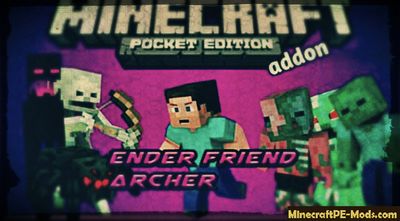 Ender Girl Friend Minecraft PE Bedrock Mod 1.2.8, 1.2.7
