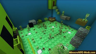 Monsters Parkour Mini-Game Minecraft PE Bedrock Map