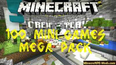 100 Mini-Games Mega Pack Minecraft PE Map