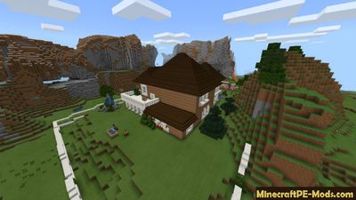 New Redstone House Minecraft PE Map