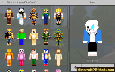 Casual SkinPack For Minecraft PE