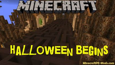 Halloween Begins Minecraft PE Map iOS/Android