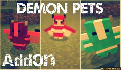 Demon Pets Minecraft PE Addon iOS, Android