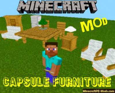 001 Hoipoi Capsule Furniture Minecraft PE Mod 1.12.0.4, 1.12.0