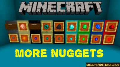 More Nuggets Craft Minecraft PE Mod/Addon 1.12.0