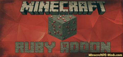 Ruby New Ore Minecraft PE Mod iOS/Android 1.12.0.3, 1.12.0
