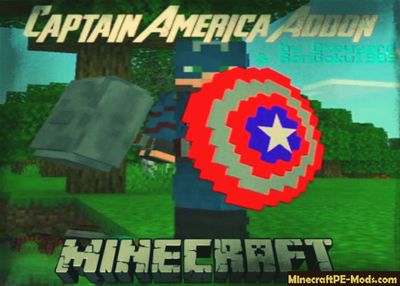 Mjölnir & Captain America Shield Minecraft PE Addon
