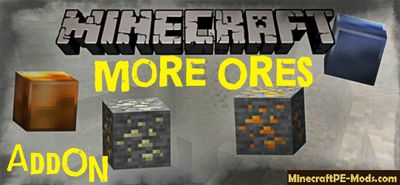 More Ores+ Swords Minecraft PE Mod - Addon 1.13.0.2, 1.13.0