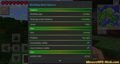 Minimap Mod For Minecraft PE